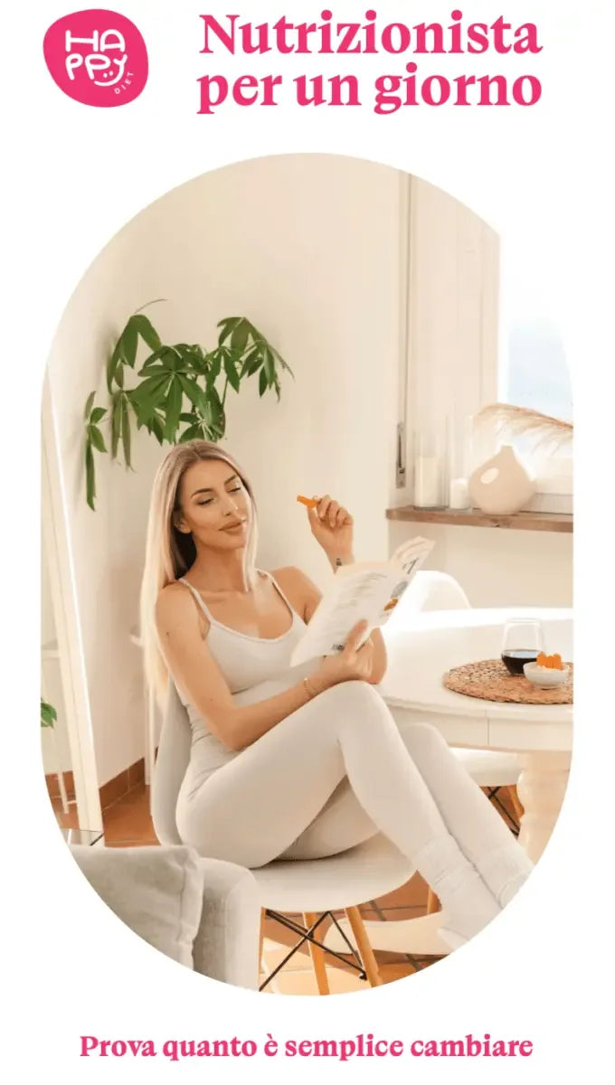 Guida alimentare "Nutrizionista in 1 giorno" + DIGITAL PLANNER gratis - Metodo Happy Diet